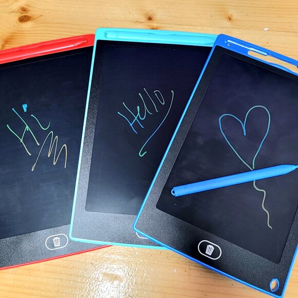 NEW Blue LCD Writing Tablet & Stylus w/ Quick Erase Button - Picture 1 of 3